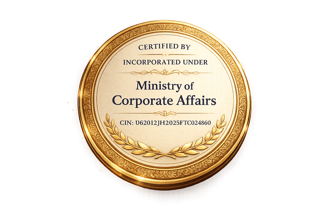 MCA incorporation certification badge