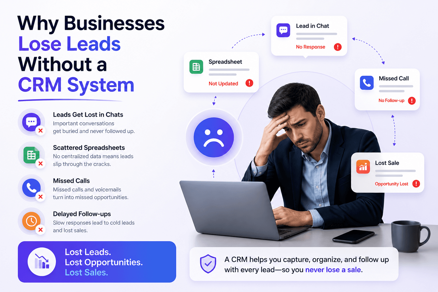 Why Businesses Lose Leads Without a CRM System